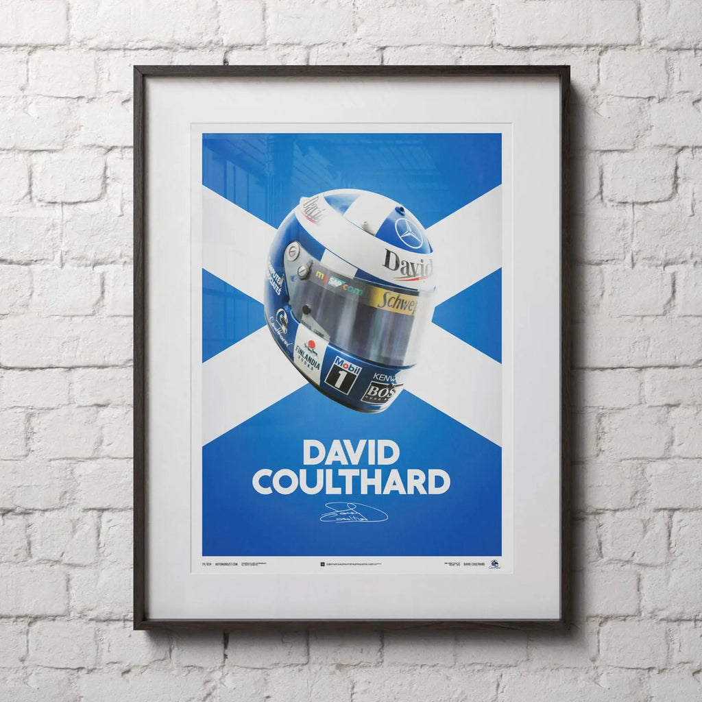 Automobilist Poster David Coulthard Casque 2000 | Cars and Me