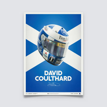 Automobilist Poster David Coulthard Casque 2000 | Cars and Me