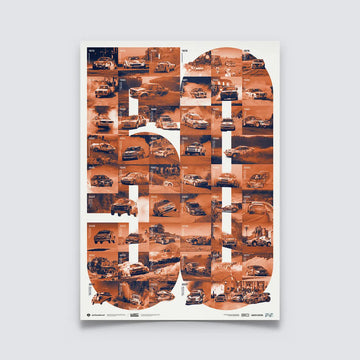 Poster FIA Championnat du Monde de Rallye 50ème Anniversaire 2022- Edition limitée