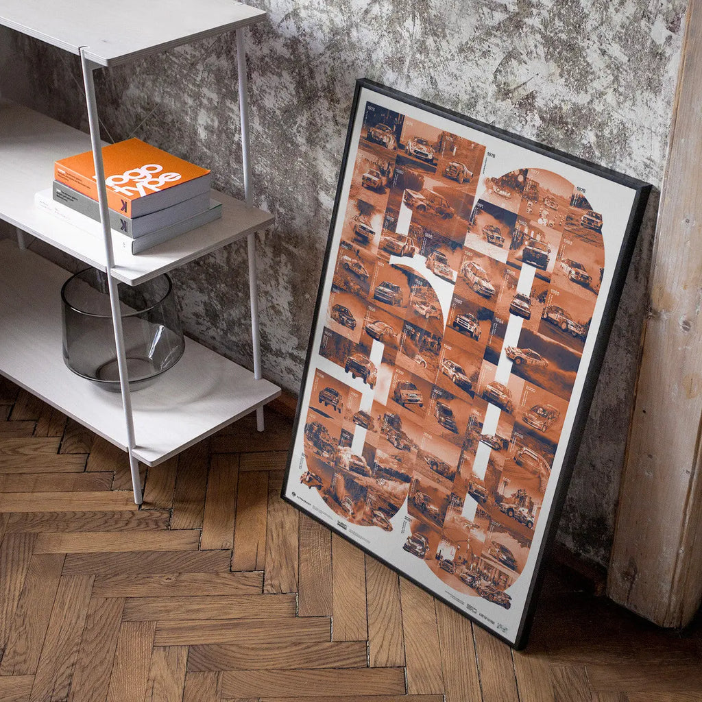 Poster FIA Championnat du Monde de Rallye 50ème Anniversaire 2022- Edition limitée