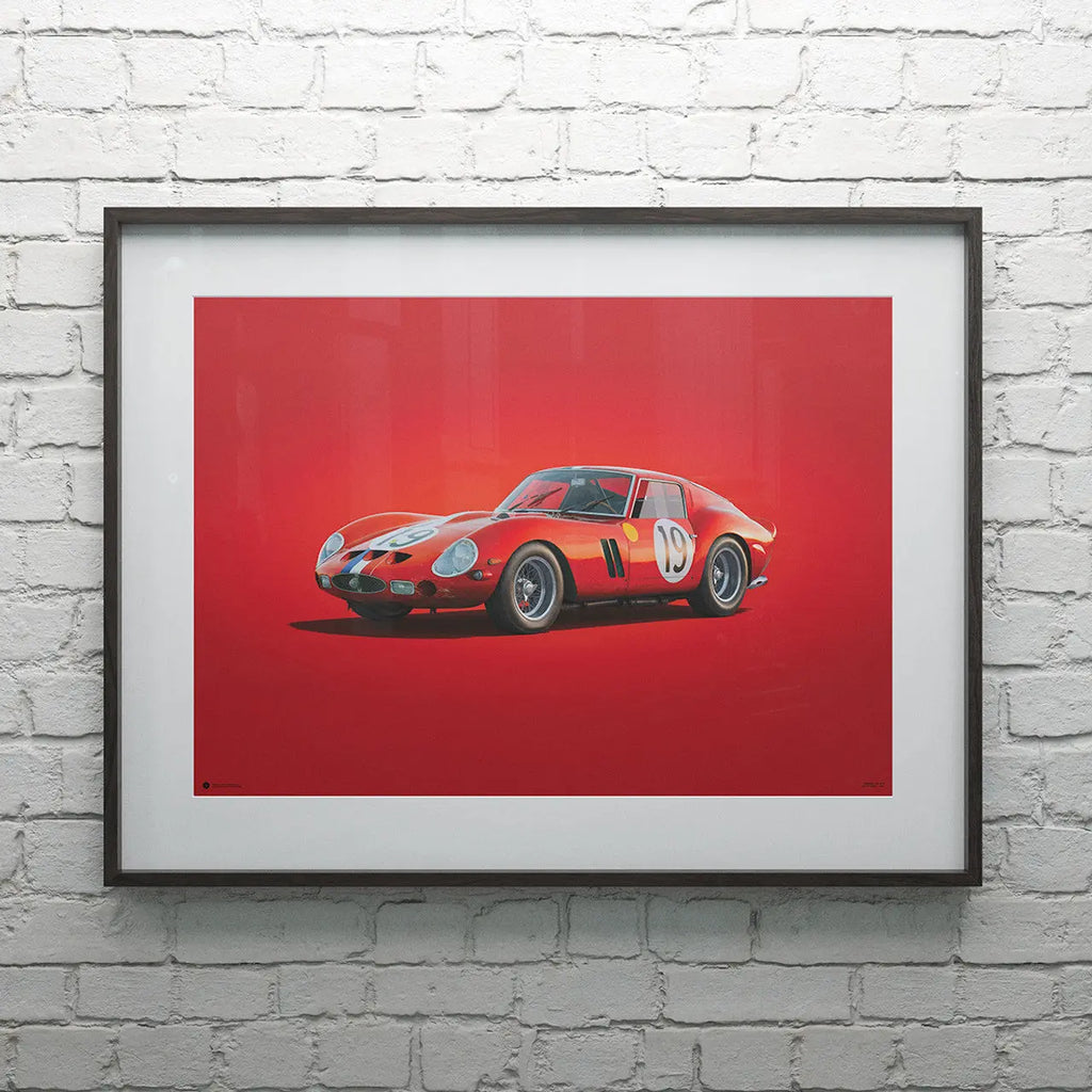 Poster Ferrari 250 GTO 24 Heures du Mans 1962 - Colors of Speed