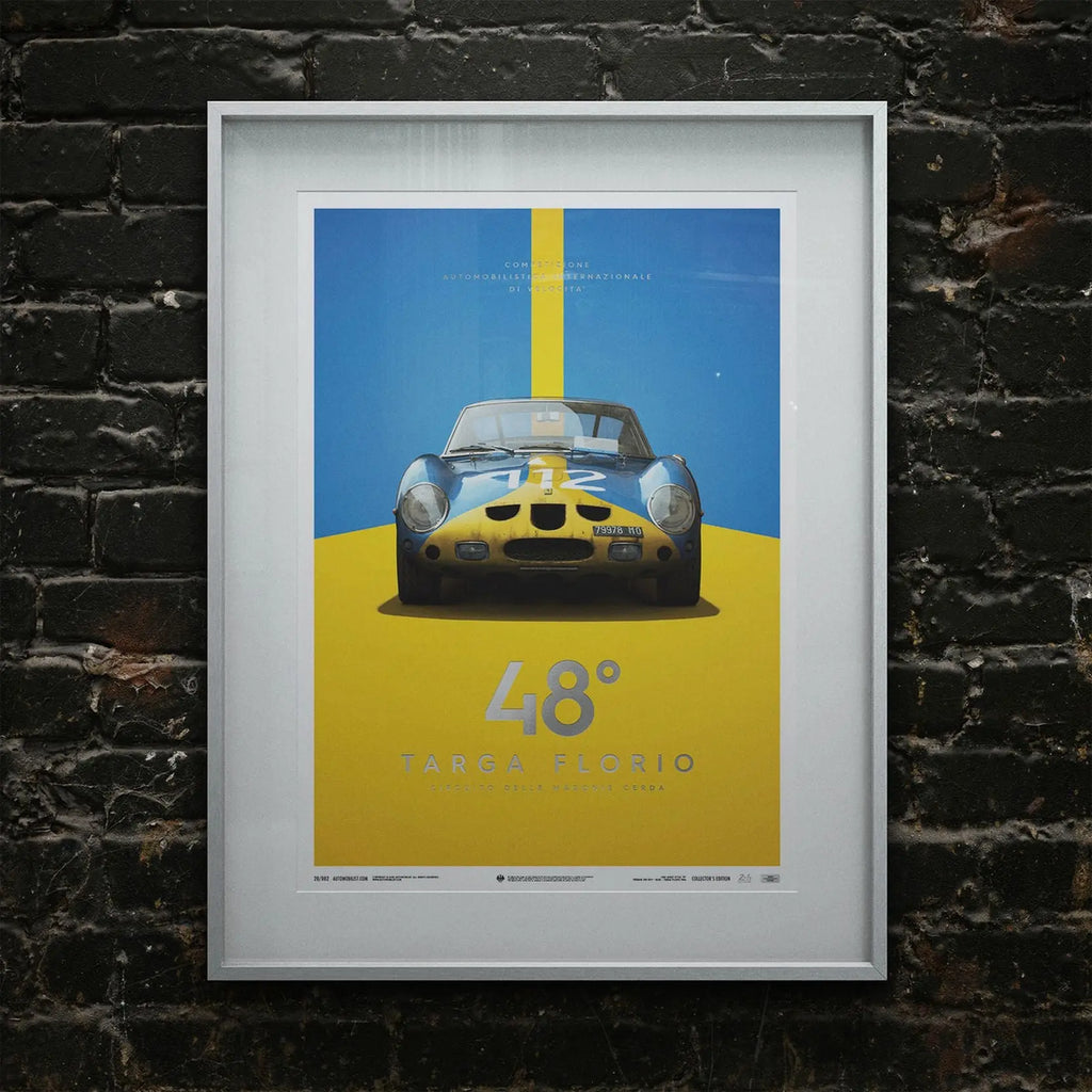 Automobilist Poster Ferrari 250 GTO Targa Florio 1964 | Cars and Me