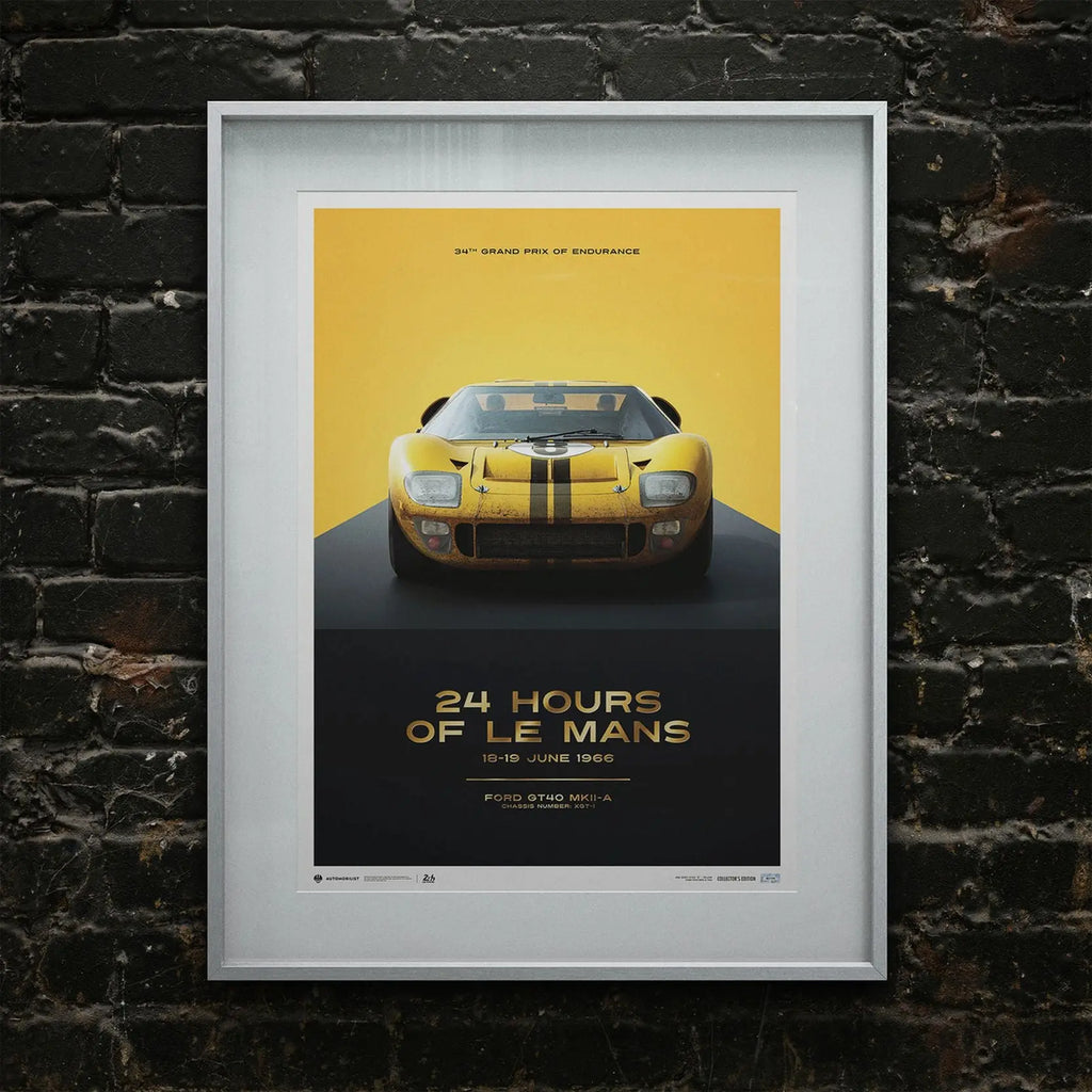 Automobilist Poster Ford GT40 XGT-1 24H Le Mans 1966 | Cars and Me