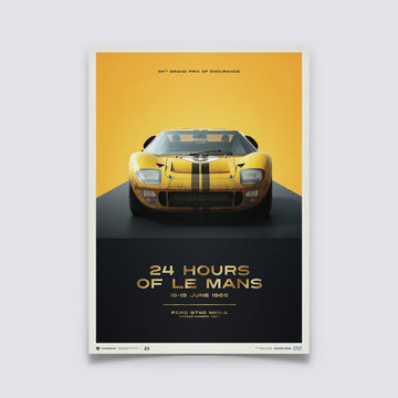 Automobilist Poster Ford GT40 XGT-1 24H Le Mans 1966 | Cars and Me