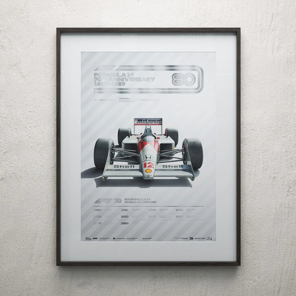 Automobilist Poster Formule 1 Décennie McLaren 1980 | Cars and Me