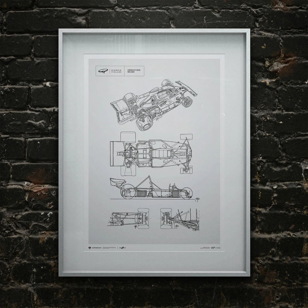 Automobilist Poster G.Piola Ferrari 312T Niki Lauda 1975 | Cars and Me