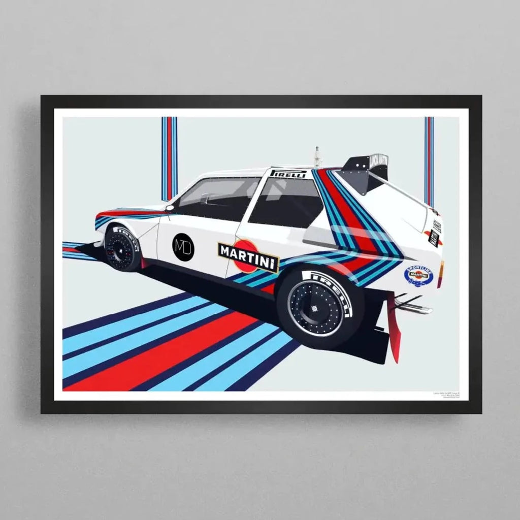 Petrolheart Poster Lancia Delta S4 Martini Racing | Cars and Me