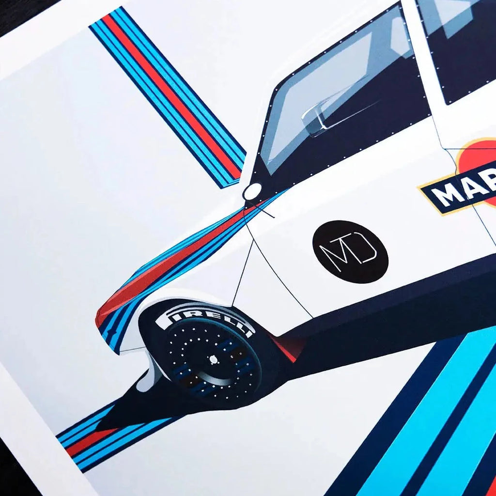 Petrolheart Poster Lancia Delta S4 Martini Racing | Cars and Me