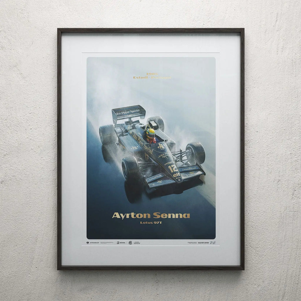 Automobilist Poster Lotus 97T Ayrton Senna Estoril 1985 | Cars and Me