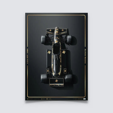 Automobilist Poster Lotus 97T Ayrton Senna Estoril 1985 | Cars and Me