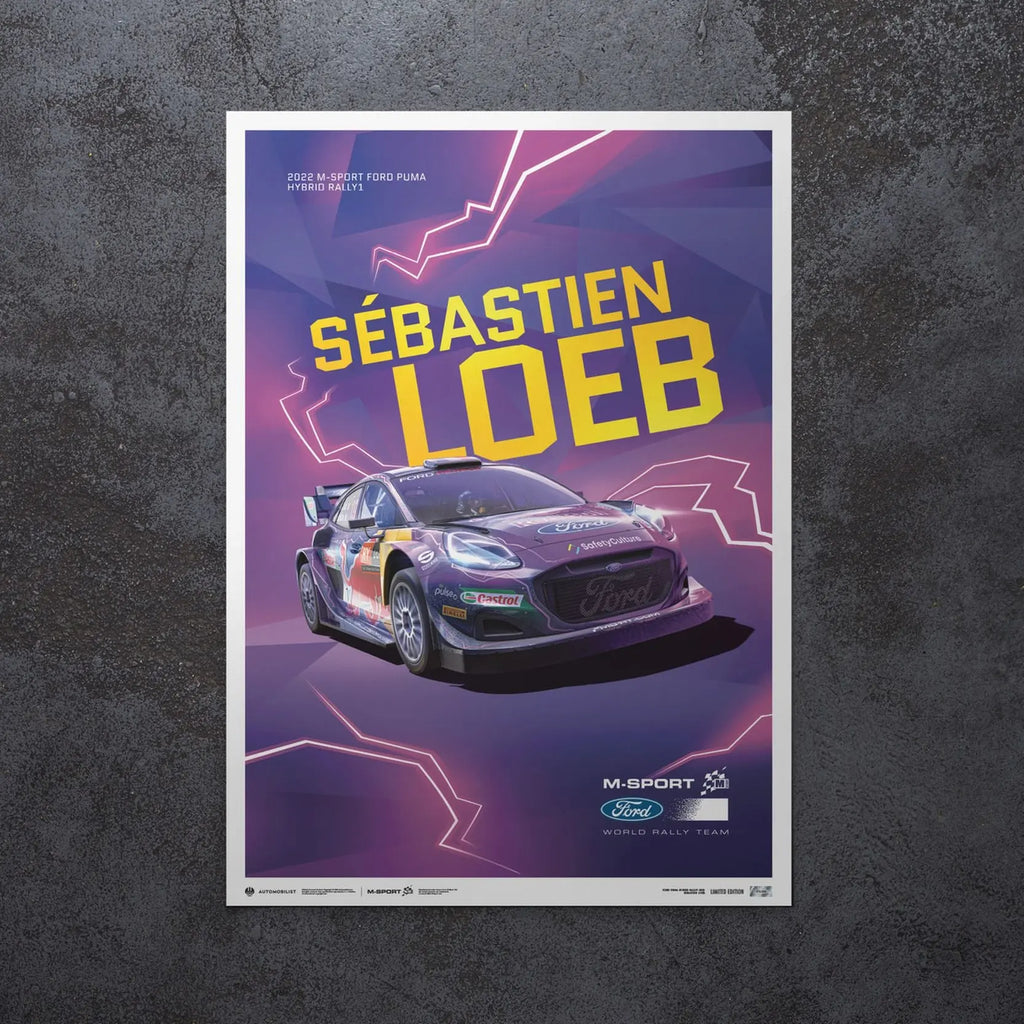 Automobilist Poster Ford Puma Hybrid Sébastien Loeb | Cars and Me
