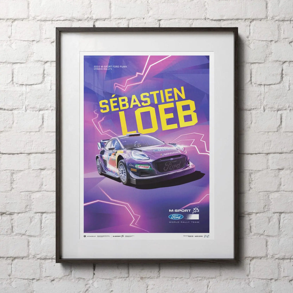Automobilist Poster Ford Puma Hybrid Sébastien Loeb | Cars and Me