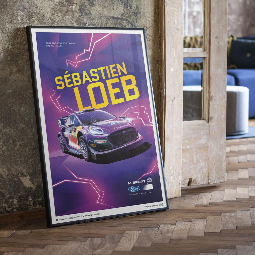 Automobilist Poster Ford Puma Hybrid Sébastien Loeb | Cars and Me