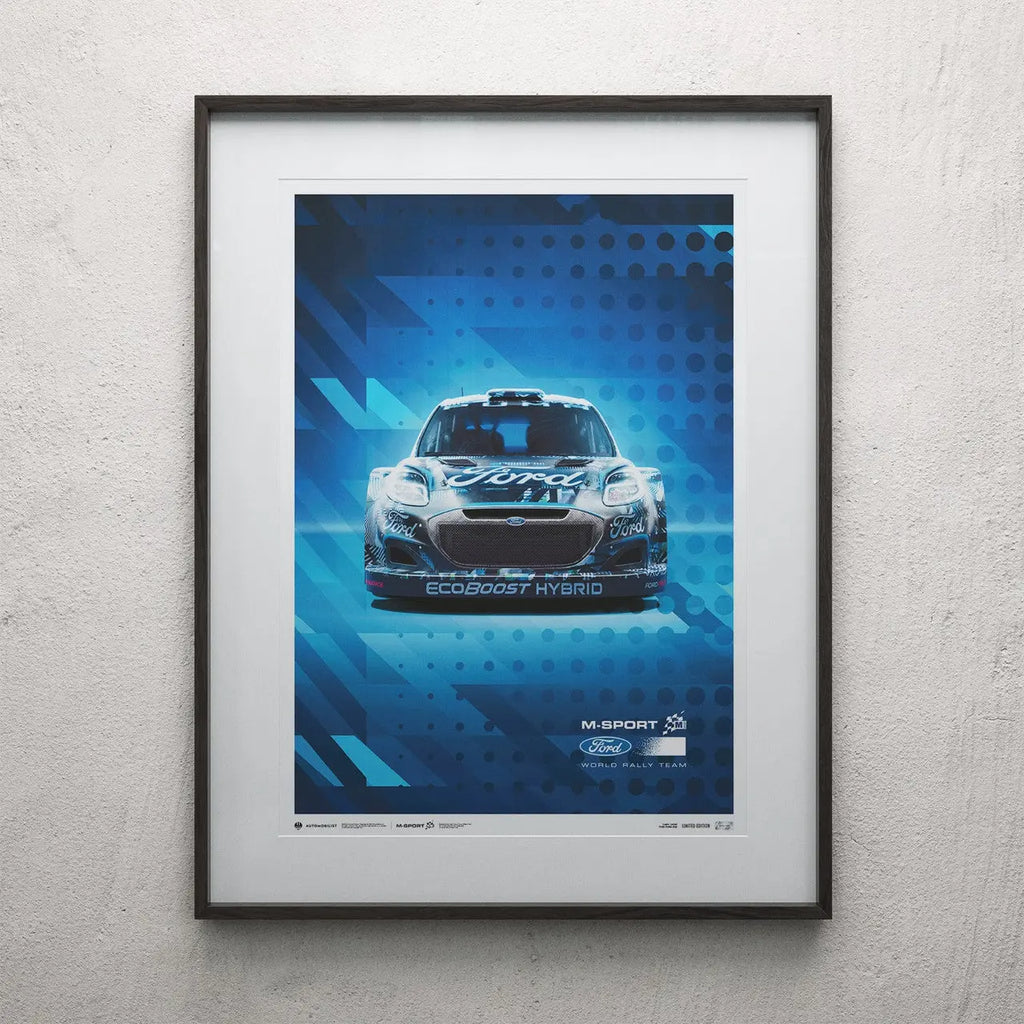 Poster M-SPORT Ford Puma Hybrid Rally1 2022 - Edition limitée