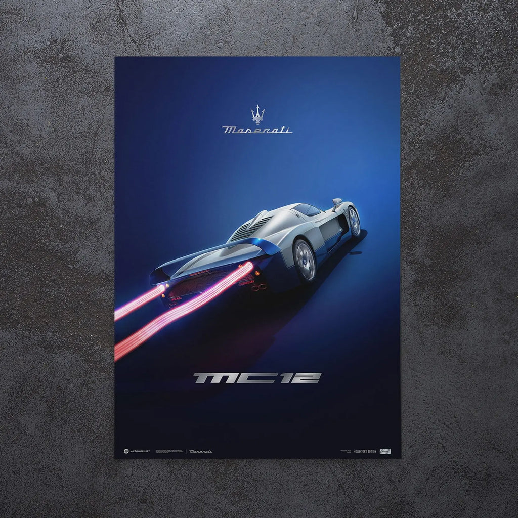Automobilist Poster Maserati MC12 Cavalier de nuit 2004 | Cars and Me