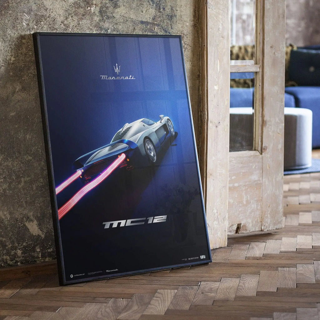 Automobilist Poster Maserati MC12 Cavalier de nuit 2004 | Cars and Me