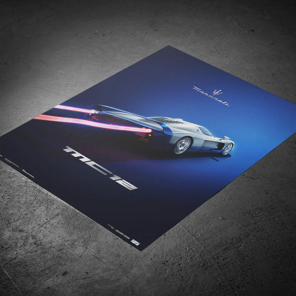 Automobilist Poster Maserati MC12 Cavalier de nuit 2004 | Cars and Me