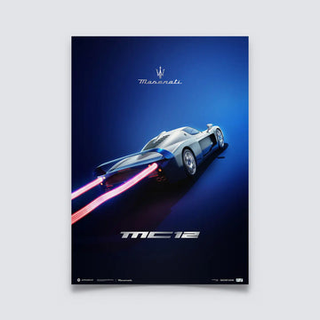 Automobilist Poster Maserati MC12 Cavalier de nuit 2004 | Cars and Me