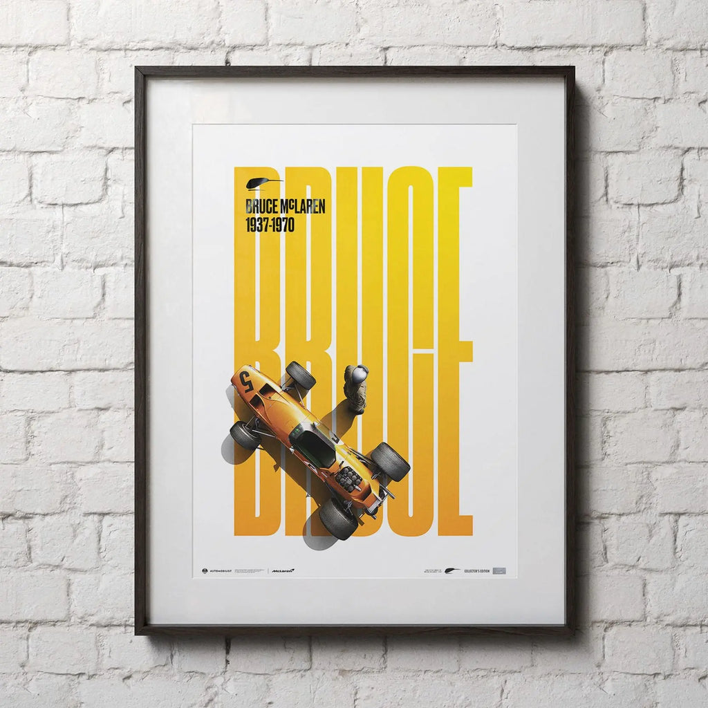 Automobilist Poster Bruce McLaren SPA Francorchamps 1968 | Cars and Me