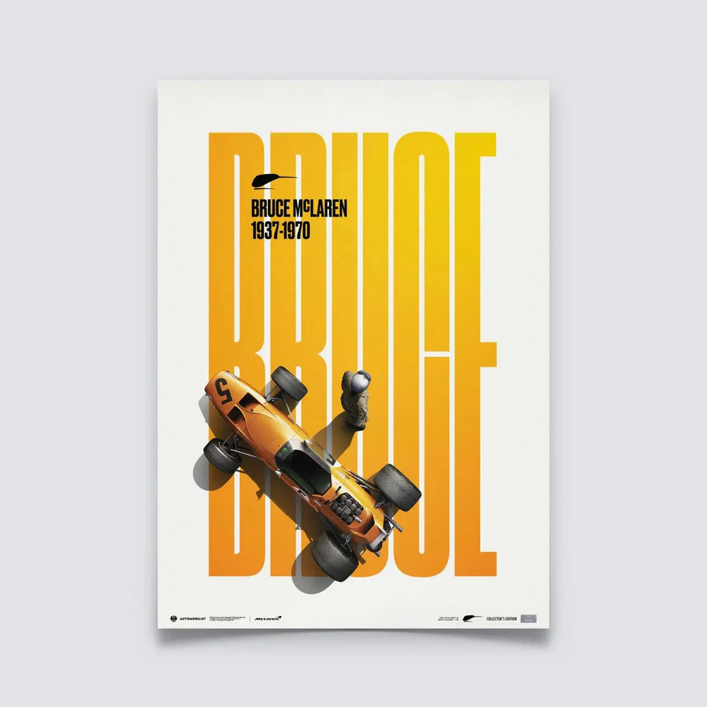 Automobilist Poster Bruce McLaren SPA Francorchamps 1968 | Cars and Me