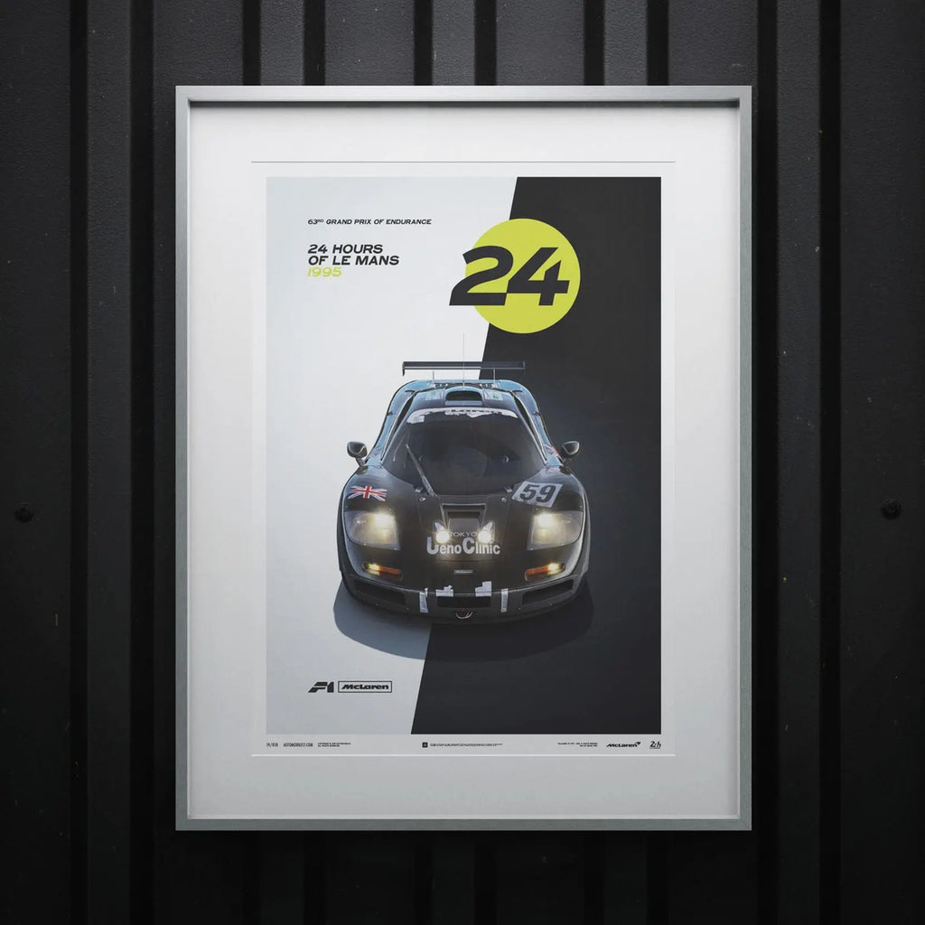 Automobilist Poster McLaren F1 GTR 24H Le Mans | Cars and Me