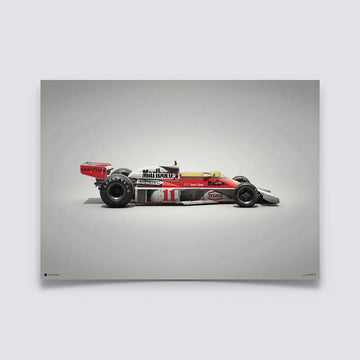 Automobilist Poster James Hunt McLaren M23 | Cars and Me