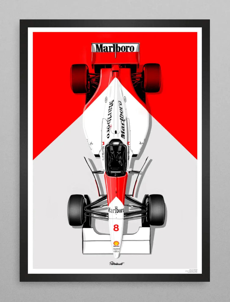 Petrolheart Poster Formule 1 Mc Laren MP4/8 Senna | Cars and Me