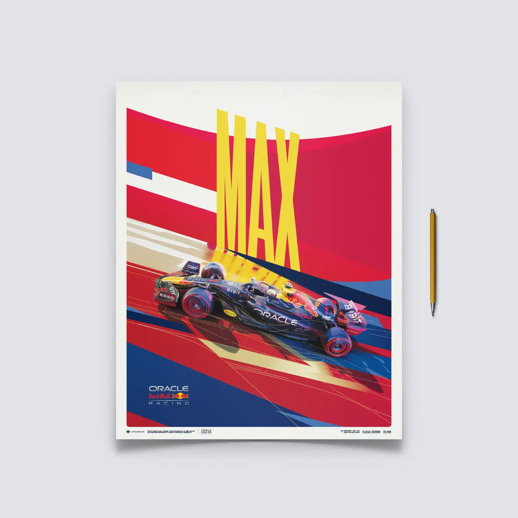Automobilist Poster Red Bull Racing Max Verstappen 2022  | Cars and Me