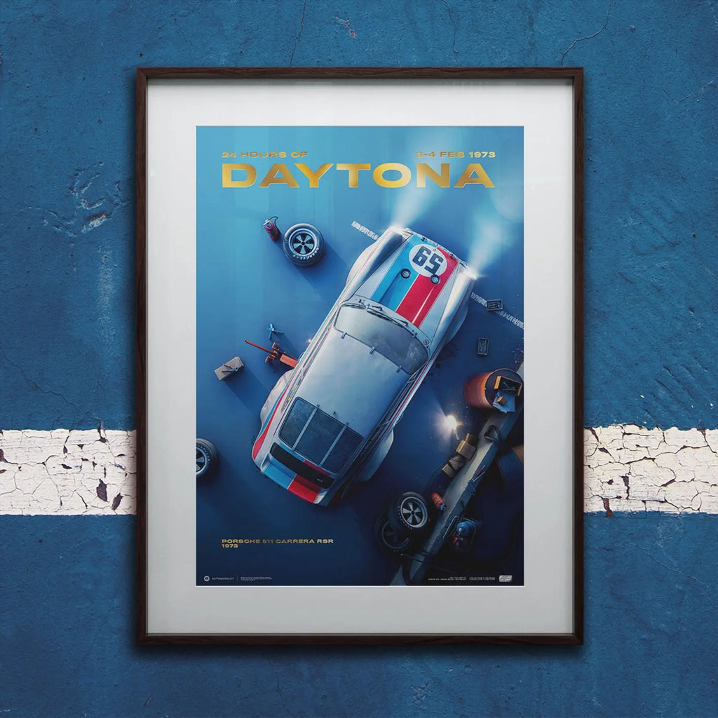 Automobilist Poster Porsche 911 RSR 24H Daytona 1973 | Cars and Me