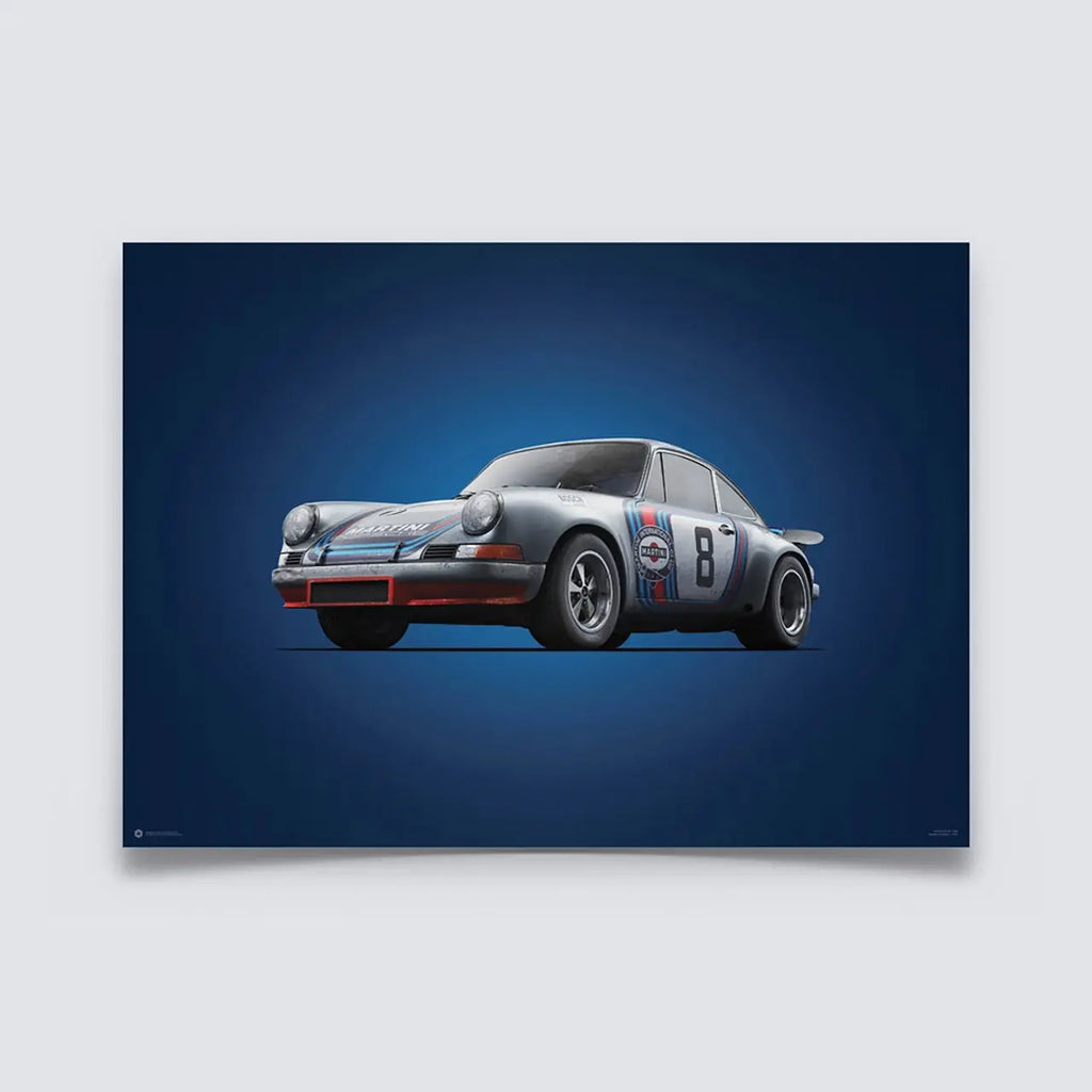 Automobilist Poster Porsche 911 RSR Targa Florio 1973 | Cars and Me