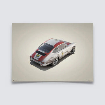 Automobilist Poster Porsche 911R BP Racing Monza 1967  | Cars and Me