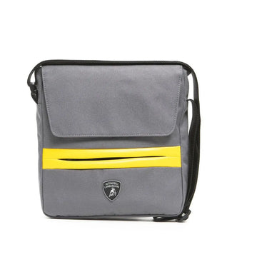 Automobili Lamborghini Sac Bandoulière 32T Gris | Cars and Me