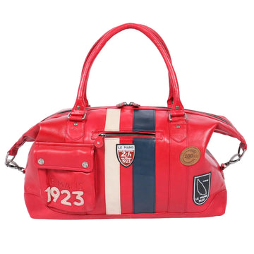 24H Le Mans Sac De Voyage En Cuir 1923 Gaston 48h Rouge | Cars and Me