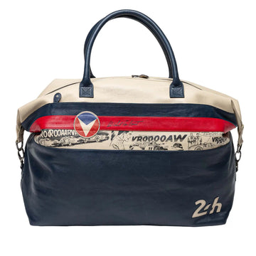 Michel Vaillant Sac De Voyage En Cuir Henri 72H Bleu Royal|Cars and Me