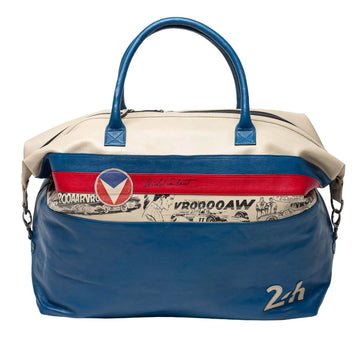 Michel Vaillant Sac De Voyage En Cuir Henri 72H Bleu | Cars and Me