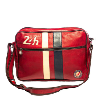 24H Le Mans Sac Messager "Messenger" Rouge | Cars and Me