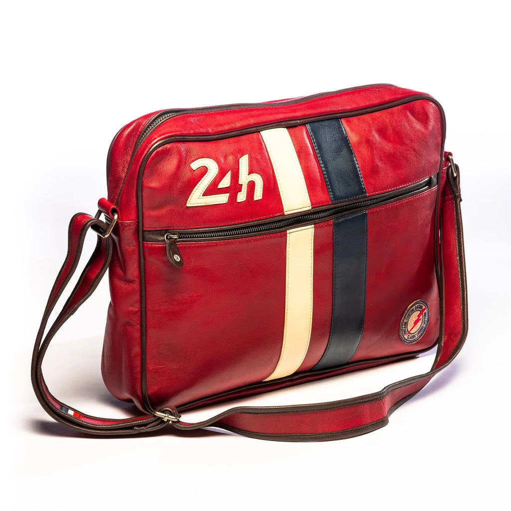 24H Le Mans Sac Messager "Messenger" Rouge | Cars and Me