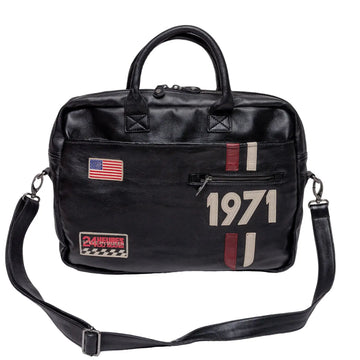 Sac Messager Wayne Noir - Steve McQueen X Le Mans | Cars and Me
