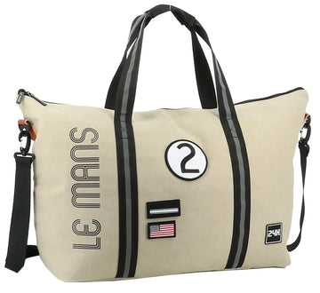 24h Le Mans Sac Weekend Beige | Cars and Me