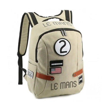 24h Le Mans Sac à Dos Classique Beige | Cars and Me