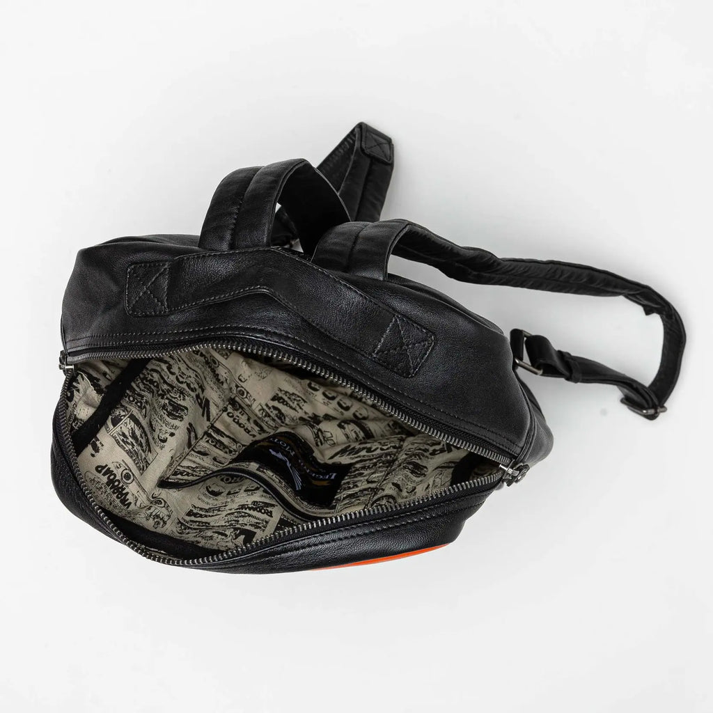 Michel Vaillant Sac à Dos En Cuir Jean-Pierre Noir | Cars and Me