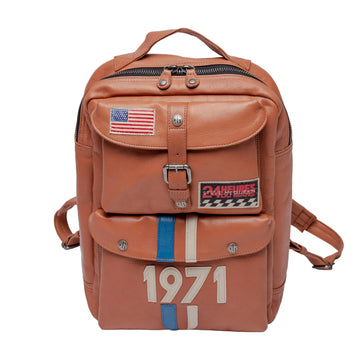 Sac à Dos Matt Havane - Steve McQueen X Le Mans | Cars and Me