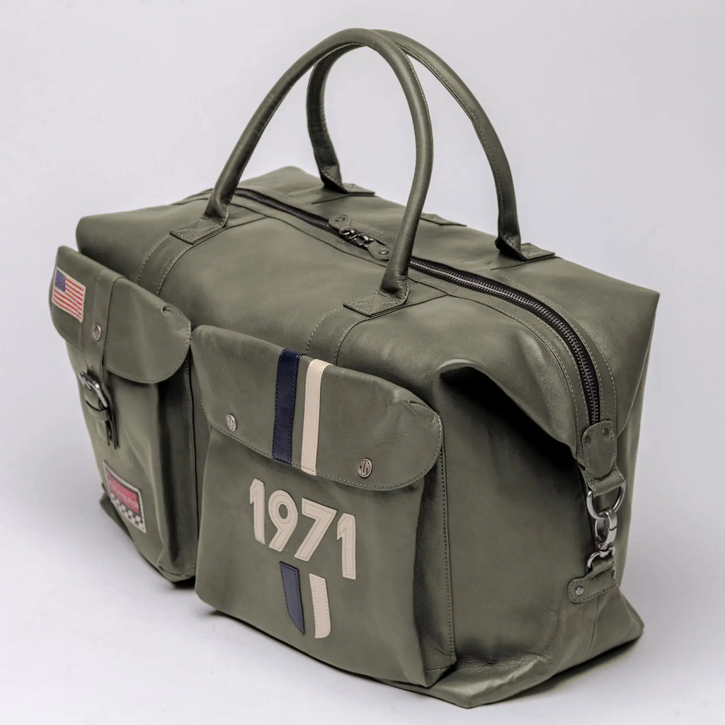 Sac de Voyage Dean 72H Kaki - Steve McQueen X Le Mans | Cars and Me