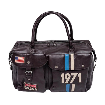 Sac de Voyage Nolan 48H Marron - Steve McQueen X Le Mans | Cars and Me