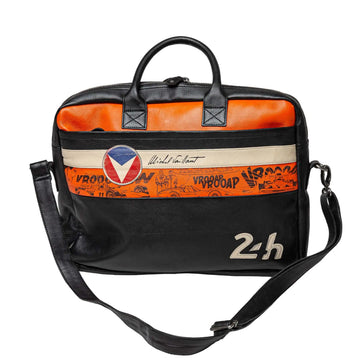 Michel Vaillant Sacoche En Cuir Patrick Messenger Noir | Cars and Me