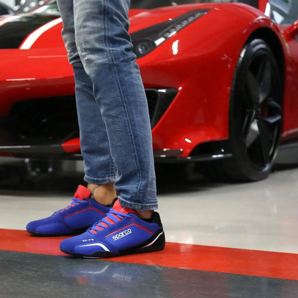 Sparco Sneakers SP-F6 Bleu/Rouge  | Cars and Me