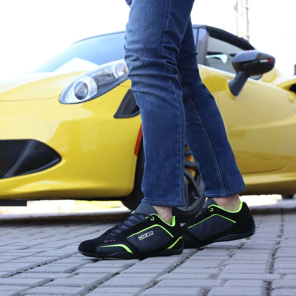 Sparco Sneakers SP-F6 Noir/Vert  | Cars and Me