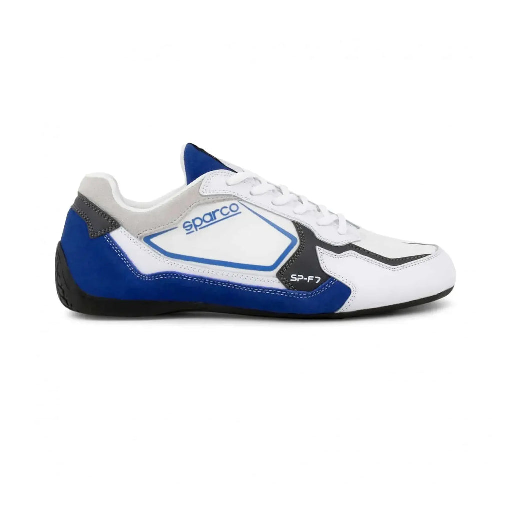 Sparco Sneakers SP-F7 Blanc/Bleu  | Cars and Me
