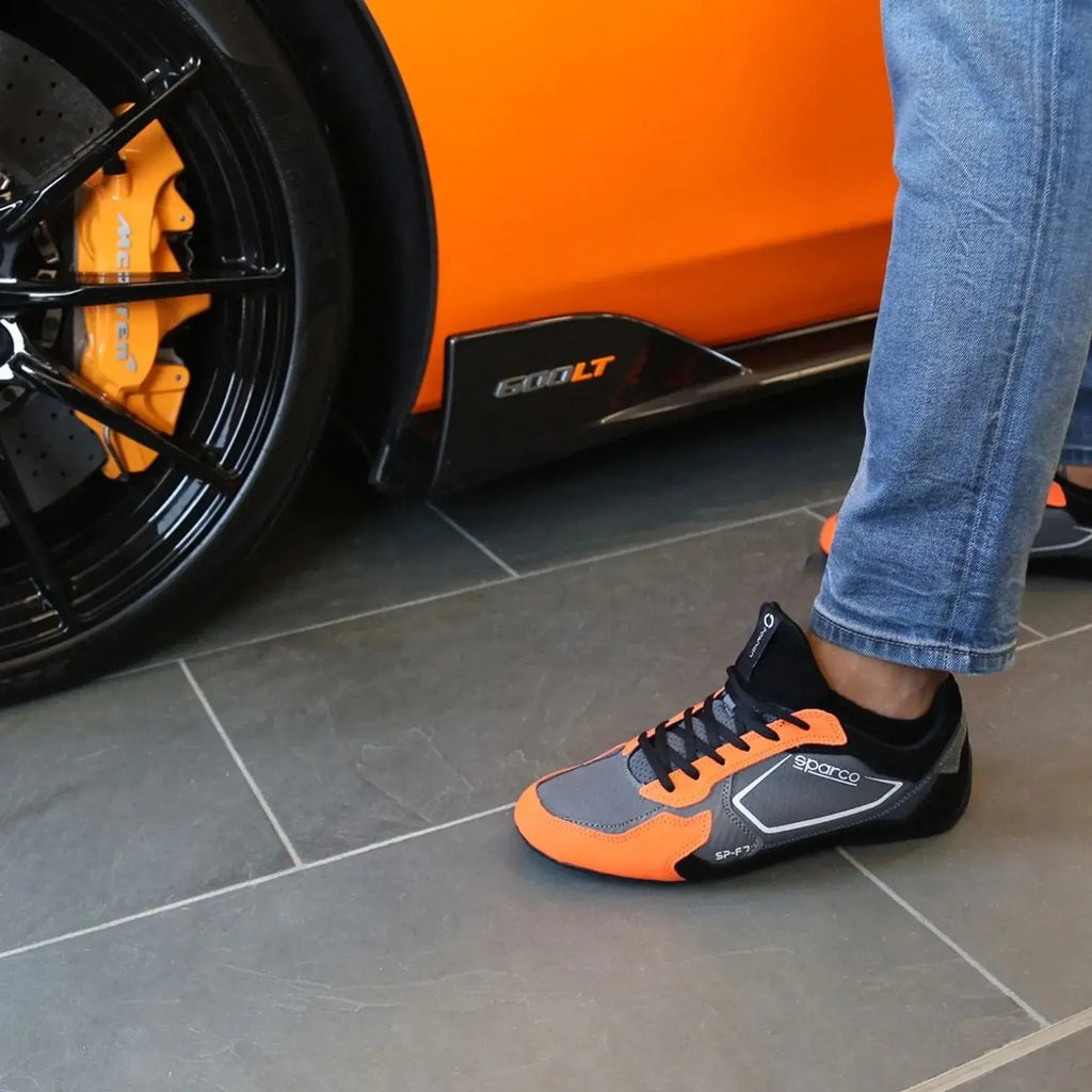 Sparco Sneakers SP-F7 Gris/Orange  | Cars and Me
