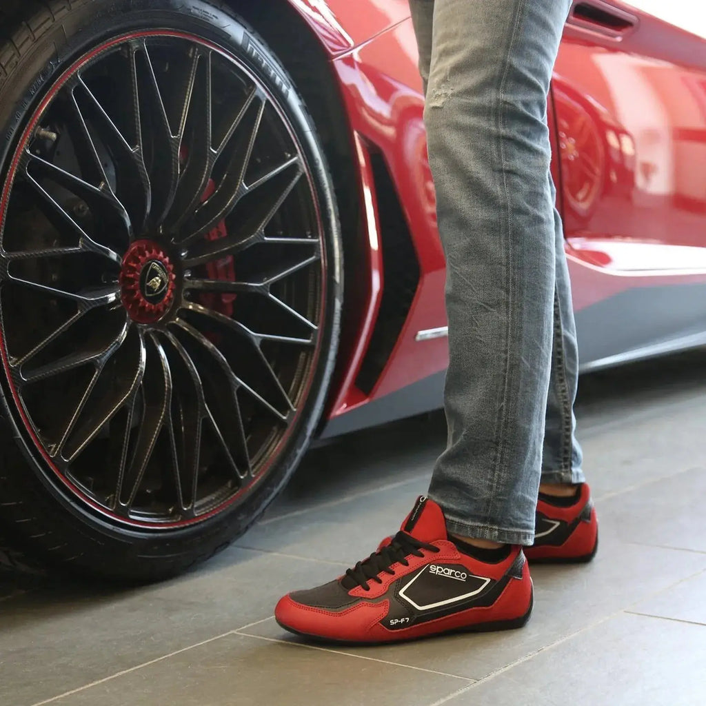 Sparco Sneakers SP-F7 Rouge/Noir  | Cars and Me